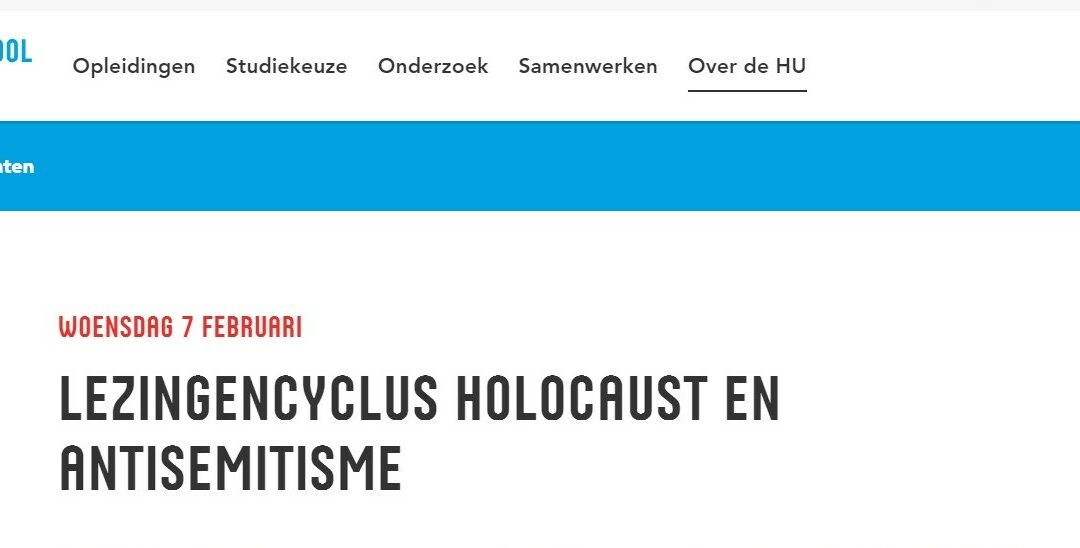 CJO: Hogeschool Utrecht weigert onderwijs te geven over Holocaust en antisemitisme