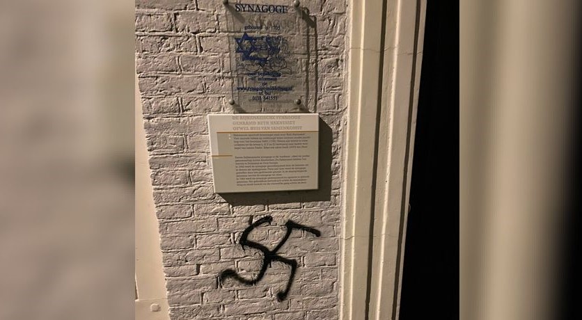Weerloos Joods gebouw Middelburg doelwit antisemitisme